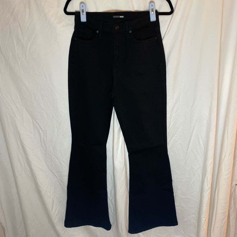 Black bootcut jeans
